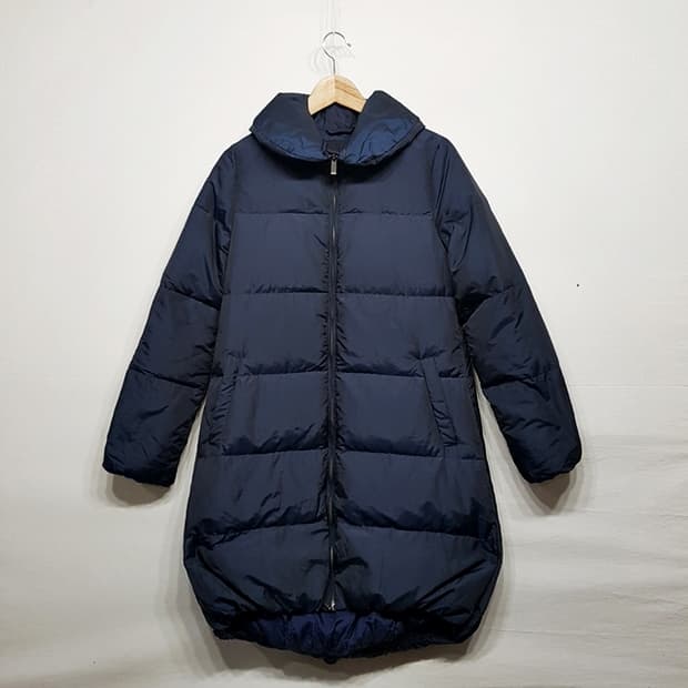 theory 띠어리 다운 롱 패딩 네이비