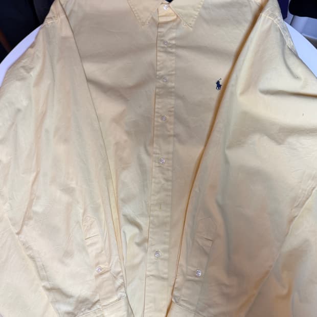 폴로 랄프로렌 옐로우 셔츠 남방 빅사이즈