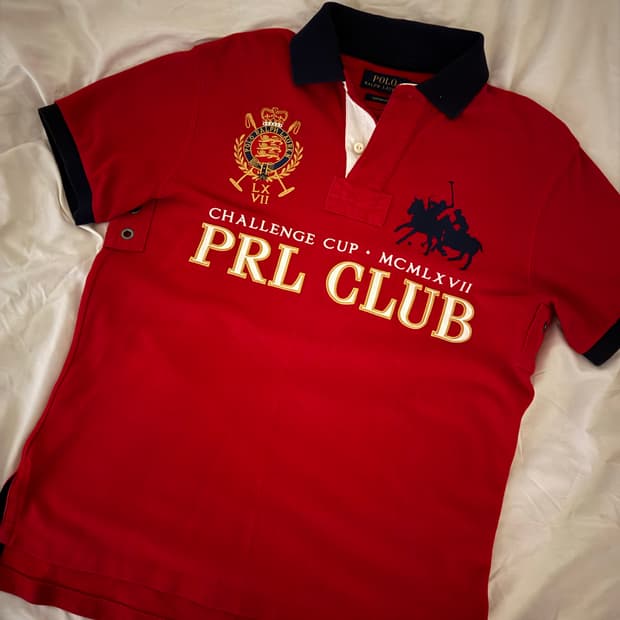 빨강 빅포니 반팔 카라티