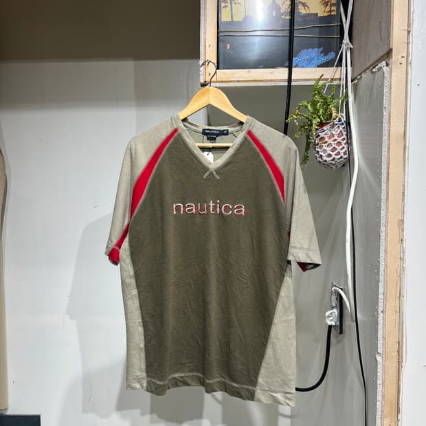 Old Nautica 노티카 브이넥 반팔 티셔츠