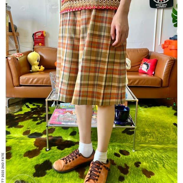 1980-90s Old BURBERRYS Wide Skirt Pants
