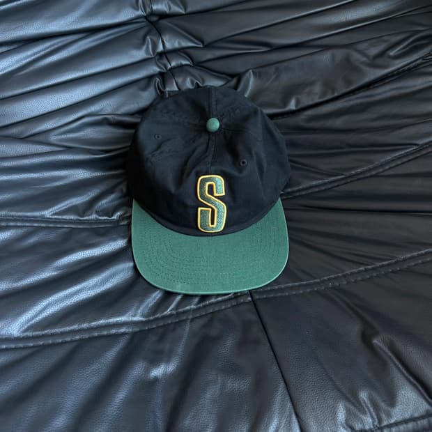 스투시 s로고 투톤 모자