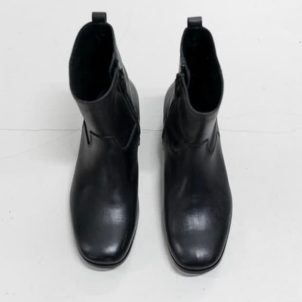 [3] 폴리테루 레더 부츠 블랙(반무광)