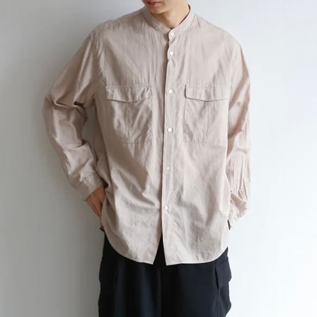 스틸 바이 핸드 Still by hand 셔츠 스탠드 밴드 차이나 카라