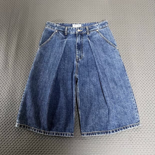 999휴머니티 버뮤다 하프 데님 팬츠 L