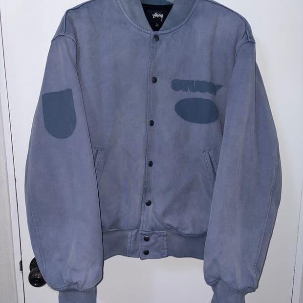 스투시 고스트 바시티자켓 XL