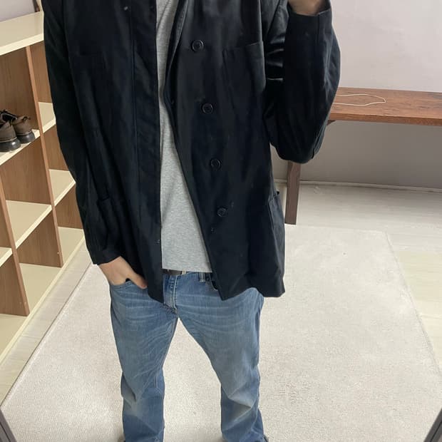 M) jpn 코튼 베이직 자켓