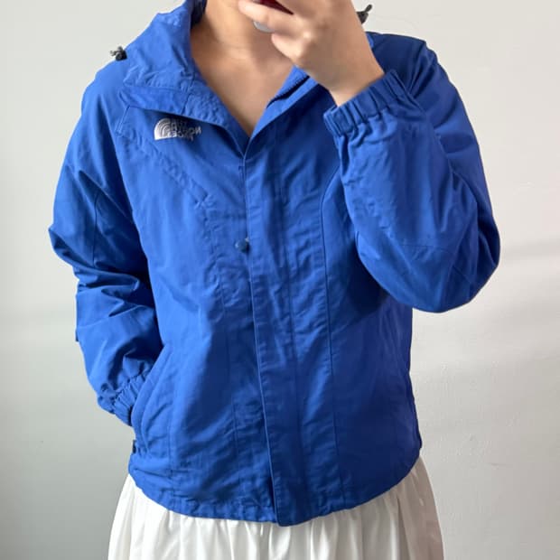 [L] 노스페이스 우먼 블루 바람막이
