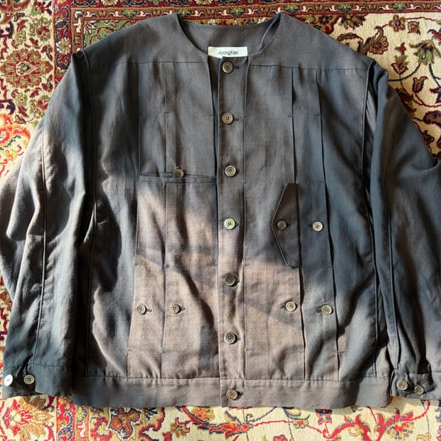 22SS 지용킴 논카라 선페이드 자켓