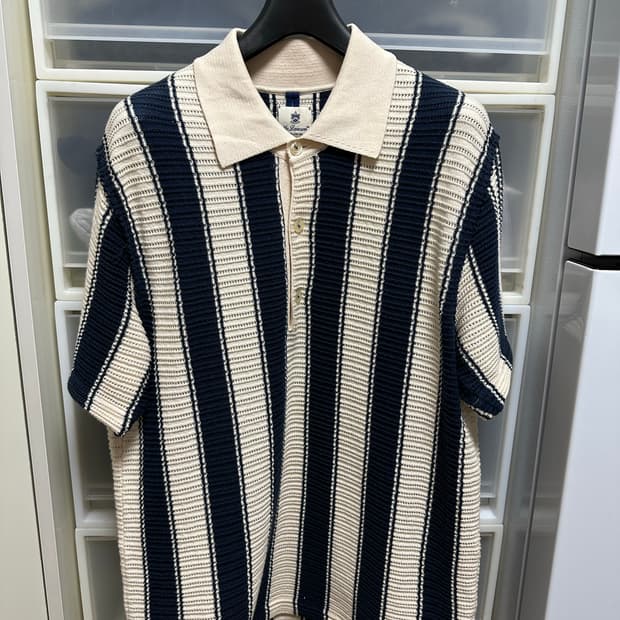 Mc lauren 맥로렌 스트라이프 니트 카라티