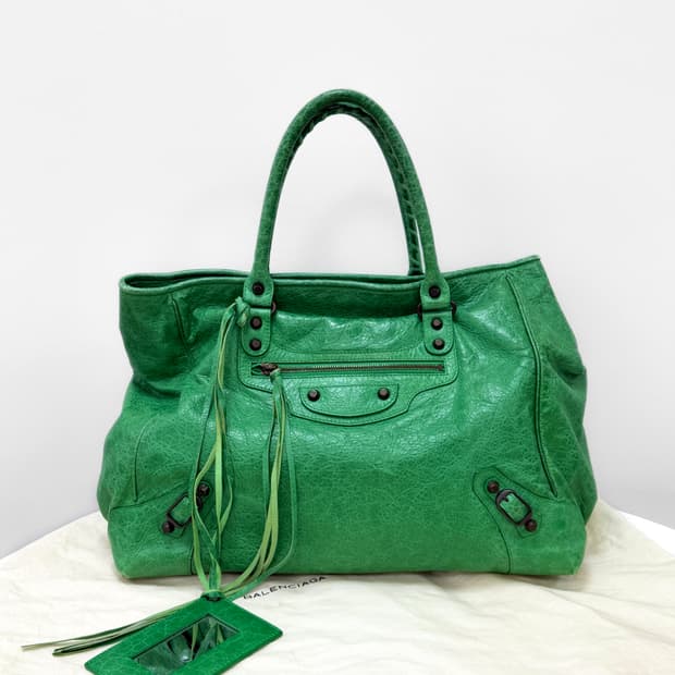 발렌시아가 모터 클래식 선데이 토트백