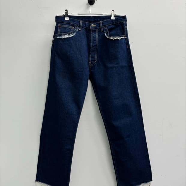 메종 마르지엘라 Maison Margiela 스티치 포인트 생지 데님