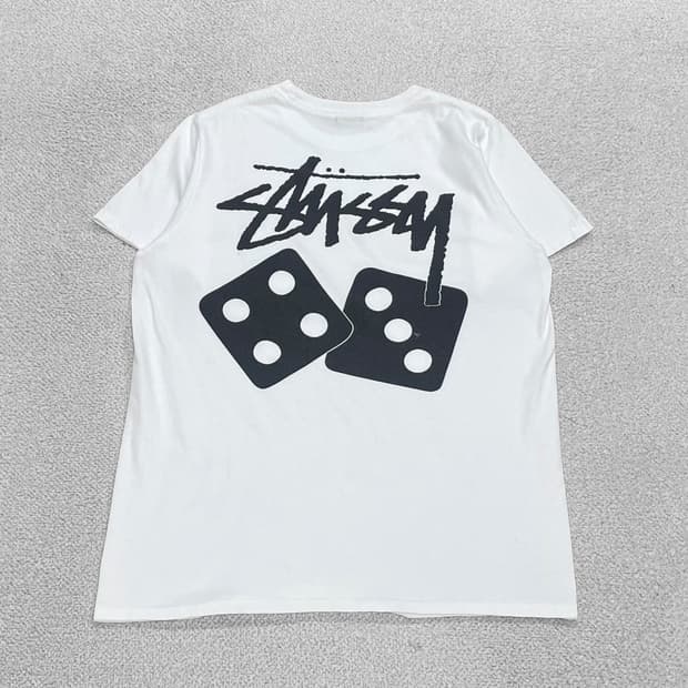 스투시 Stussy 다이스 반팔티 화이트