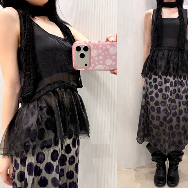 Chic black sheer sleeveless