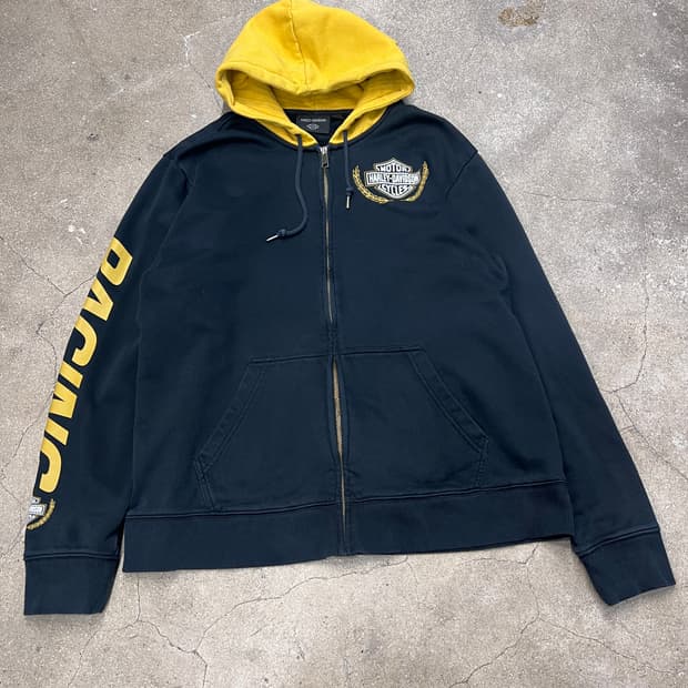 할리데이비슨 LIMITED 트로피 후드집업 BLACK