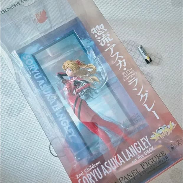 미개봉 레어) 에반게리온 아스카 미러 패널 미소녀 피규어 반프레스토