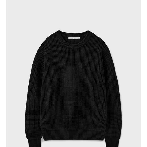 브랜디드 체인헤비울 스웨터