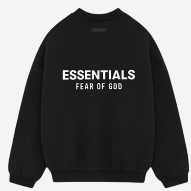 [L] 피어오브갓 에센셜 24fw 맨투맨 블랙