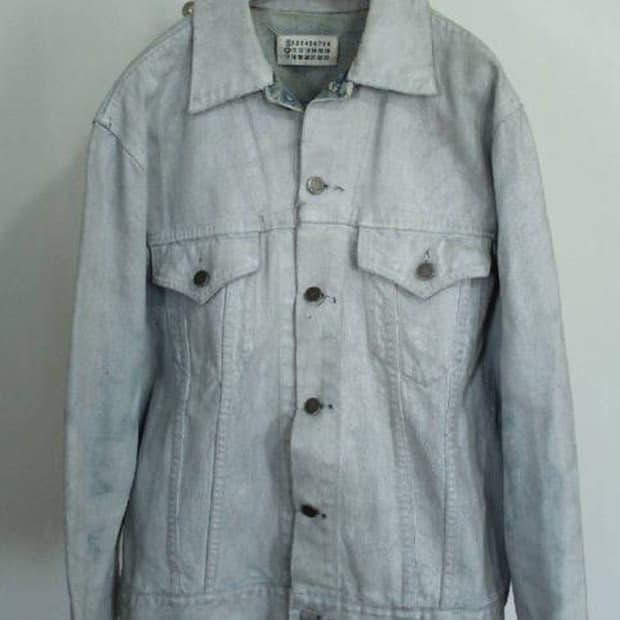 Martin Margiela artisanal painted jacket