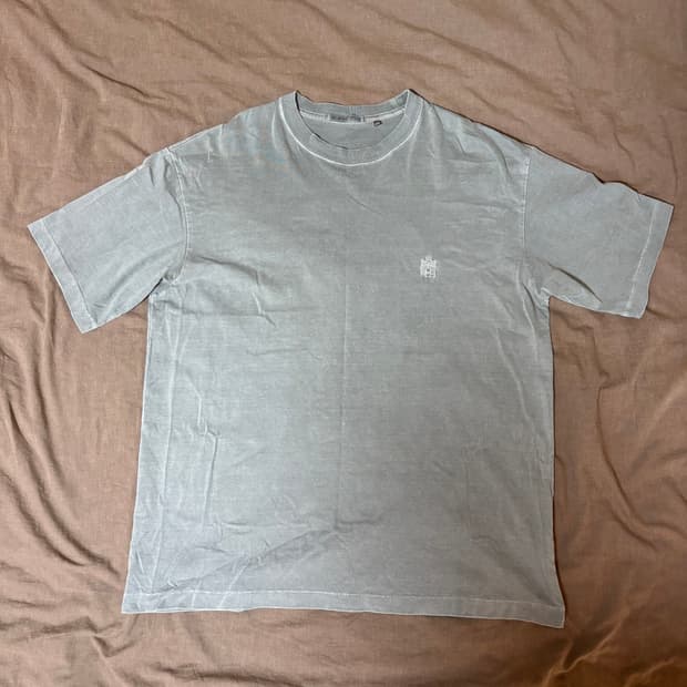 [4] 폴리테루 휴먼인덱스 휴먼 레귤러 1/2 티셔츠 다이드 그레이