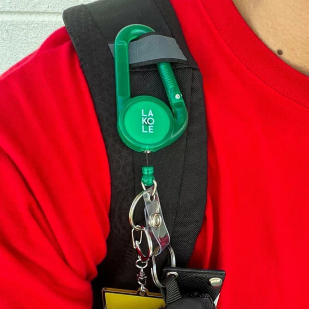 [LAKORE] 와이어 카라비너 키링 그린색