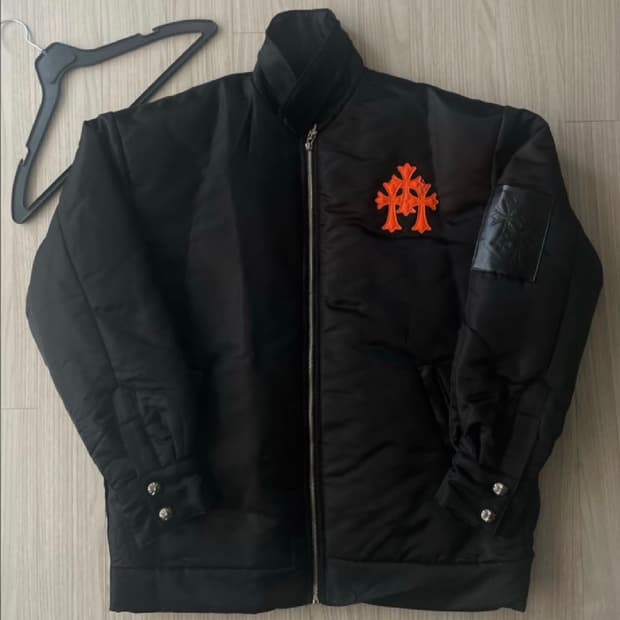 크롬하츠 트리플로고 나일론 푸퍼 자켓 XL