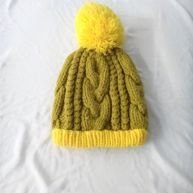 Bell point beanie / yellow