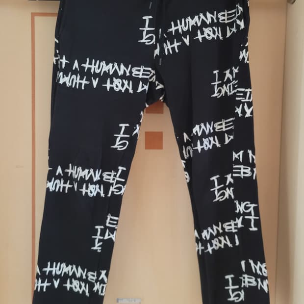 아임낫어휴먼비잉 조거팬츠 츄리닝 바지 코튼