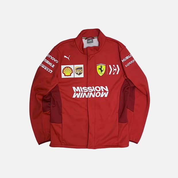 푸마 X 페라리 팀 져지 트랙자켓 레이싱 집업