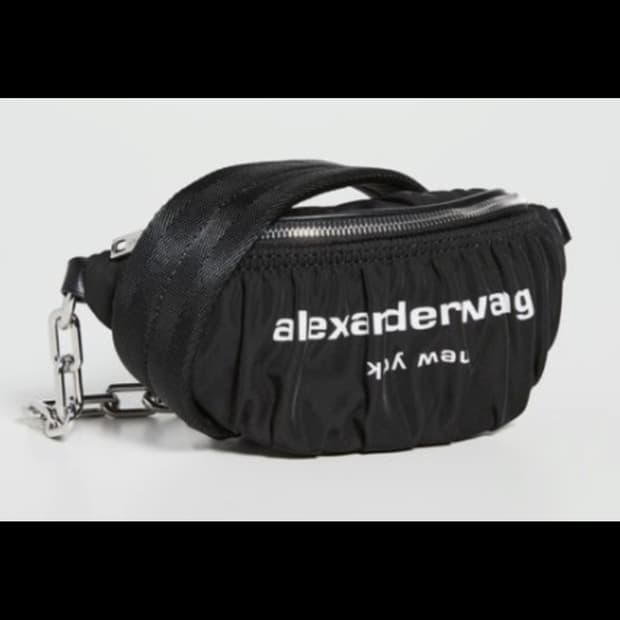 알렉산더왕 벨트백 로제착용라인