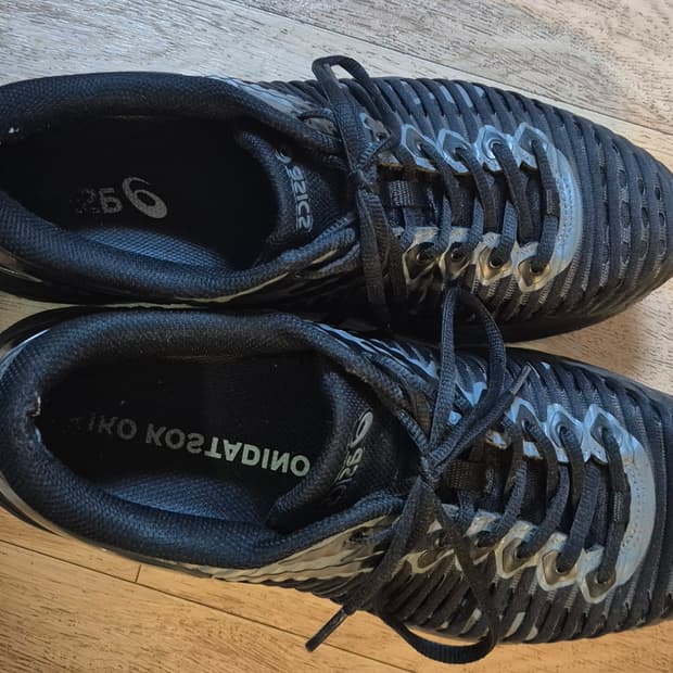 아식스 젤델바 블랙스틸 285