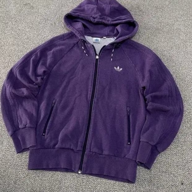 아디다스 후드집업 퍼플