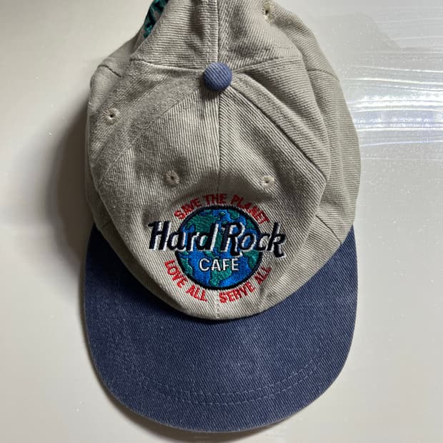 빈티지 하드락카페 자수 볼캡