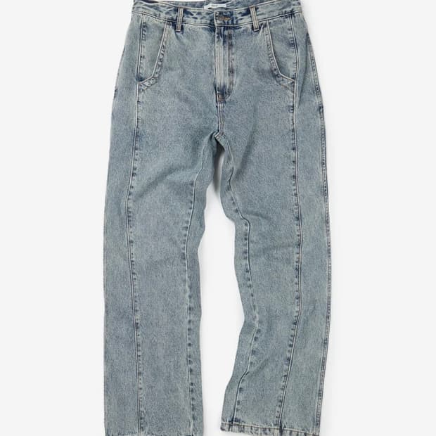 ETCE FLARE DENIM PANTS (LIGHT BLUE)