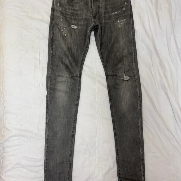 Balmain 피닉스 그레이 데카르넹 데님 30