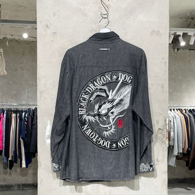 도그타운 흑청 오리엔탈 스트릿 데님 셔츠