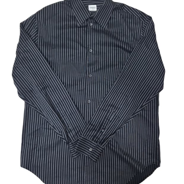 아르마니 꼴레지오니 스트라이프 셔츠