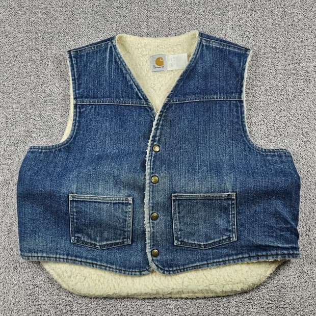 USA 칼하트 8SV 데님 쉐르파 워크 베스트 ( XL ) / 10355