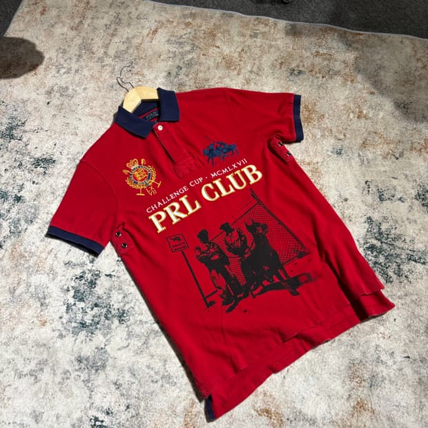 폴로 빅포니 PRL CLUB 치프키프 커스텀 카라 반팔 티셔츠