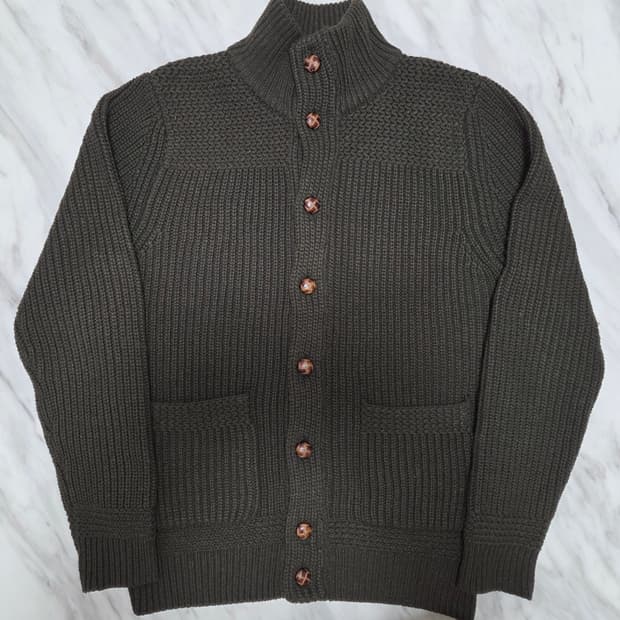 탑텐 카케 하찌 가디건 