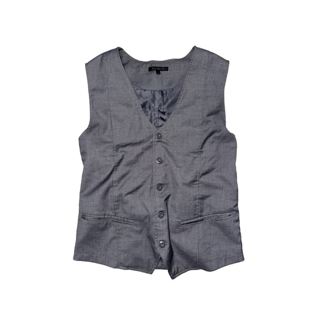 AUTHENTIC Gray Tailored Vest