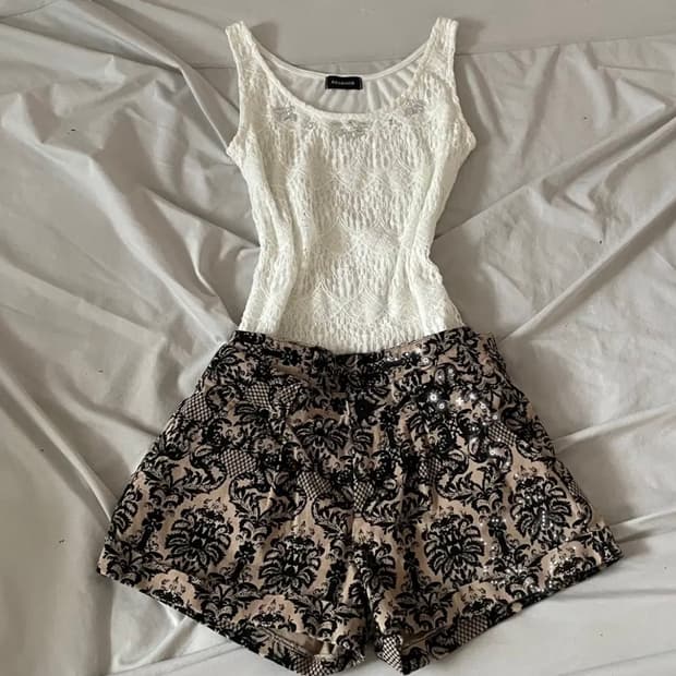 빈티지 나시 보헤미안룩 일본빈티지 페어리 나시 빈티지 팬츠 너드룩