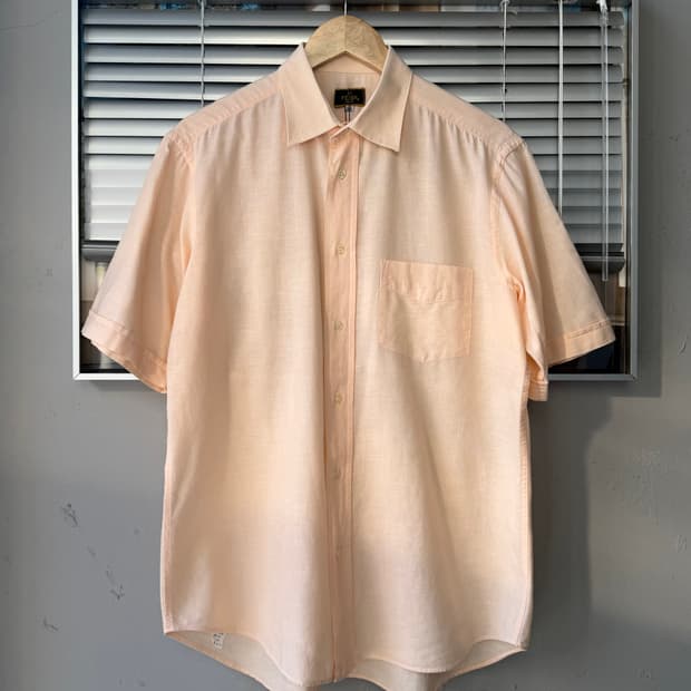 FENDI Italy made linen 반팔셔츠
