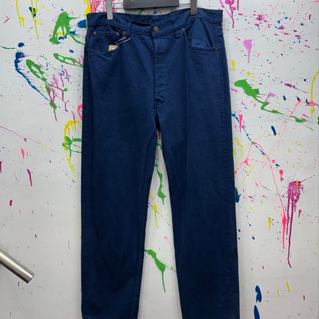 90s Made in USA 리바이스 501 데님 팬츠 다크 인디고