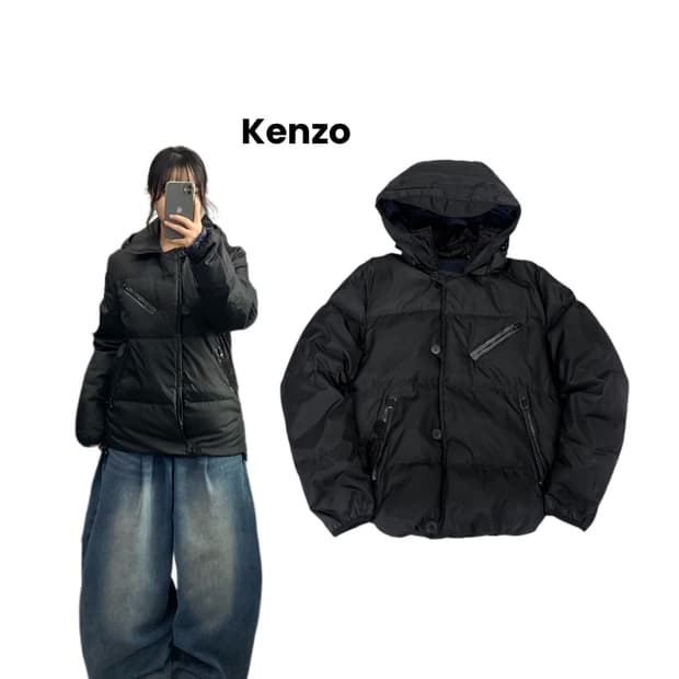 겐조 나일론 바이커 패딩