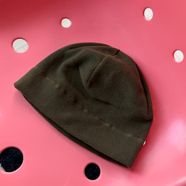 USA 딥 브라운 brown fleece 플리스 비니