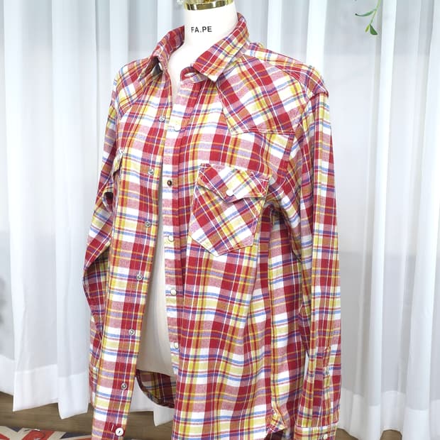 일본브랜드 KEARNEY HOUSE 웨스턴 플란넬 셔츠 LL