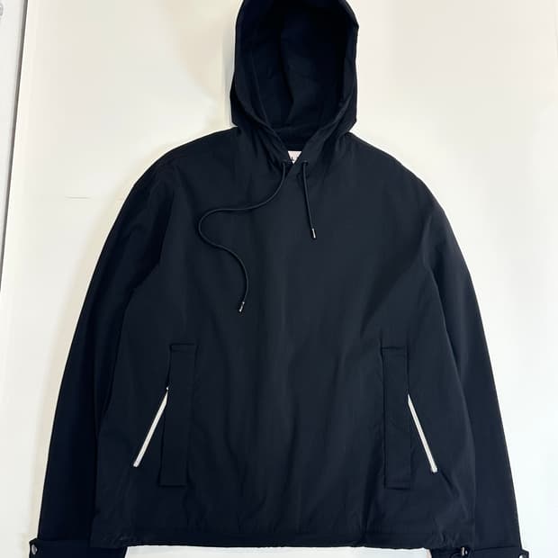 솔리드옴므 나일론후드 아노락 블랙48