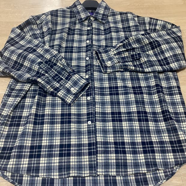아워캐비넷 heavy check shirts