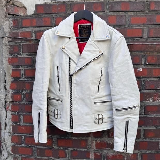 ACDC RAG Stores 모터사이클 소가죽 라이더자켓 